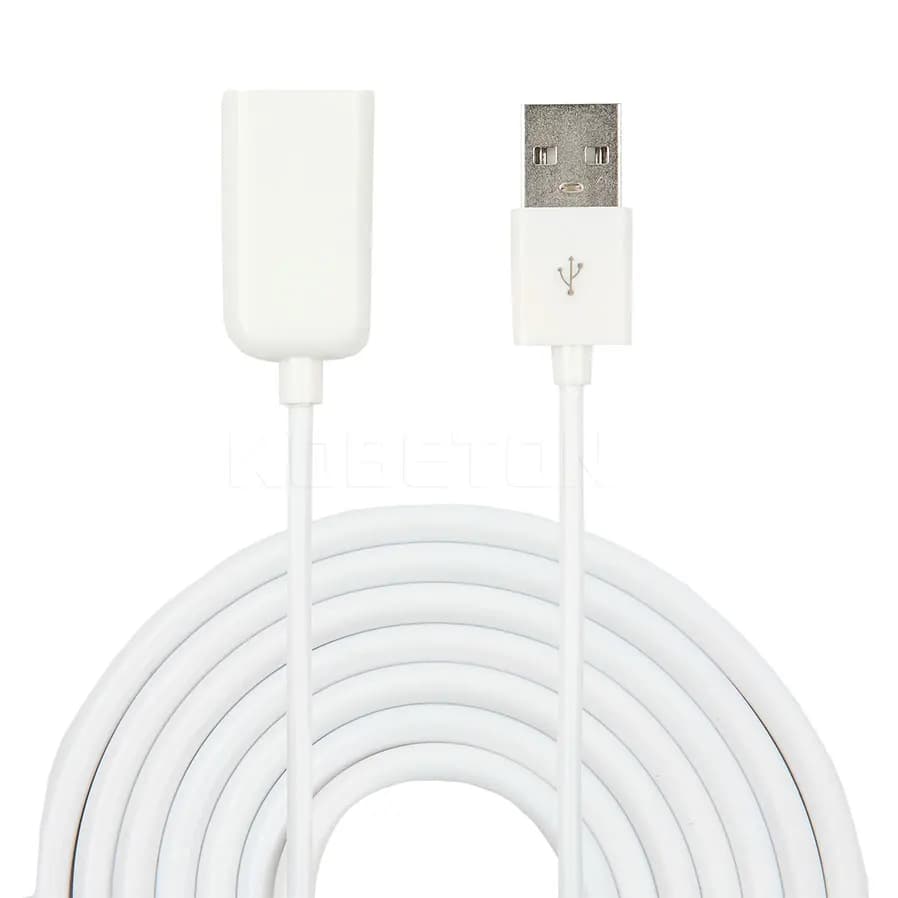 كابل تمديد بيانات وشحن إضافي من USB 2.0 A ذكر إلى أنثى لهاتف آيفون 6 بلس وسامسونج نوت 4 وإس 6 إيدج وأجهزة الكمبيوتر المحمولة - 2