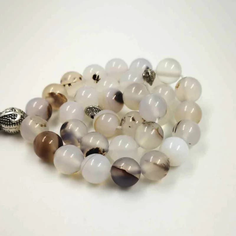 Natural agates stone Tasbih 33 66 99beads Islamic Luxurious rosary men Muslim misbaha gemstone prayer beads bracelets Eid gift - 5