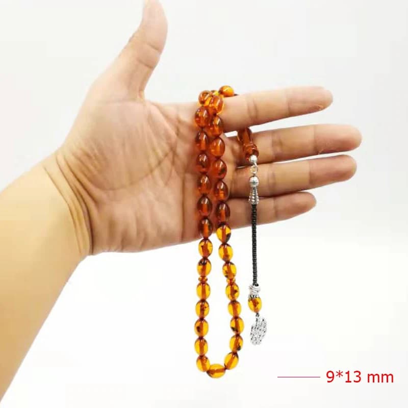 Misbaha Real Insect Rosary 33 Muslim Tasbih Ramadan Eid gift Islamic accseeories prayer beads Man's Misbaha 33 bead bracelet - 3