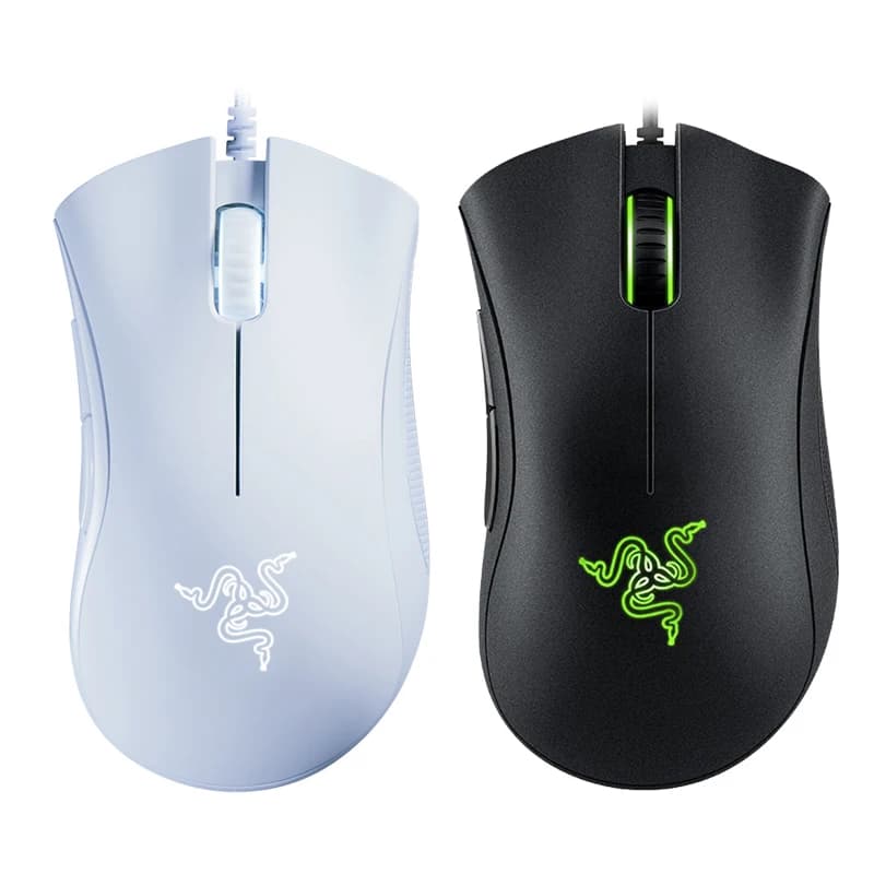 ماوس ألعاب سلكي أصلي Razer DeathAdder Essential بدقة 6400DPI، مستشعر بصري، 5 أزرار مستقلة للابتوب والكمبيوتر - 4