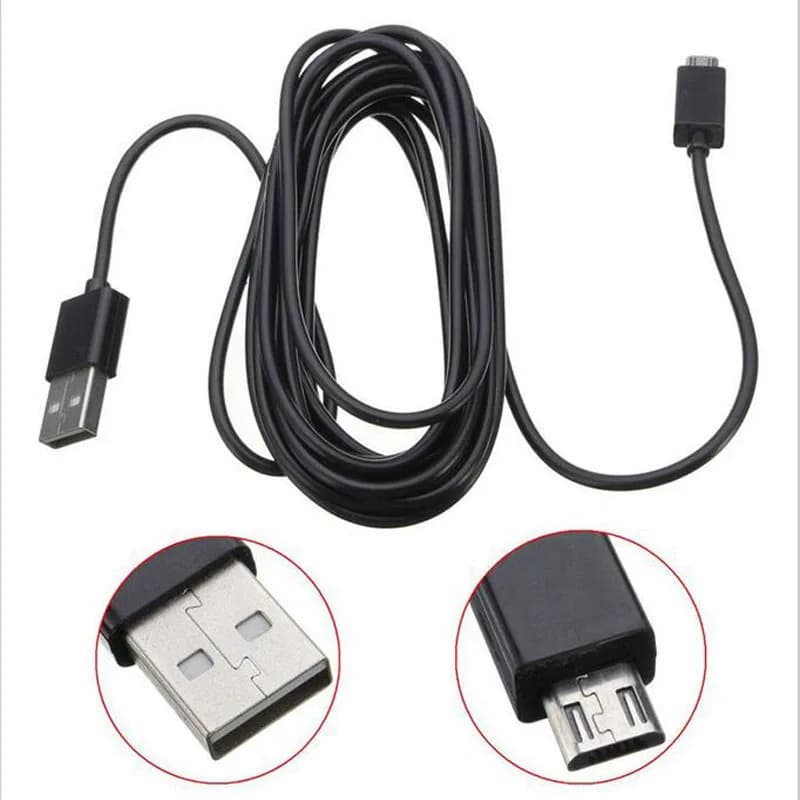 كابل شاحن مايكرو USB طويل إضافي 3M كابل شحن لسوني بلاي ستيشن PS4 سليم برو DUALSHOCK 4 إكس بوكس ون وحدة تحكم لاسلكية