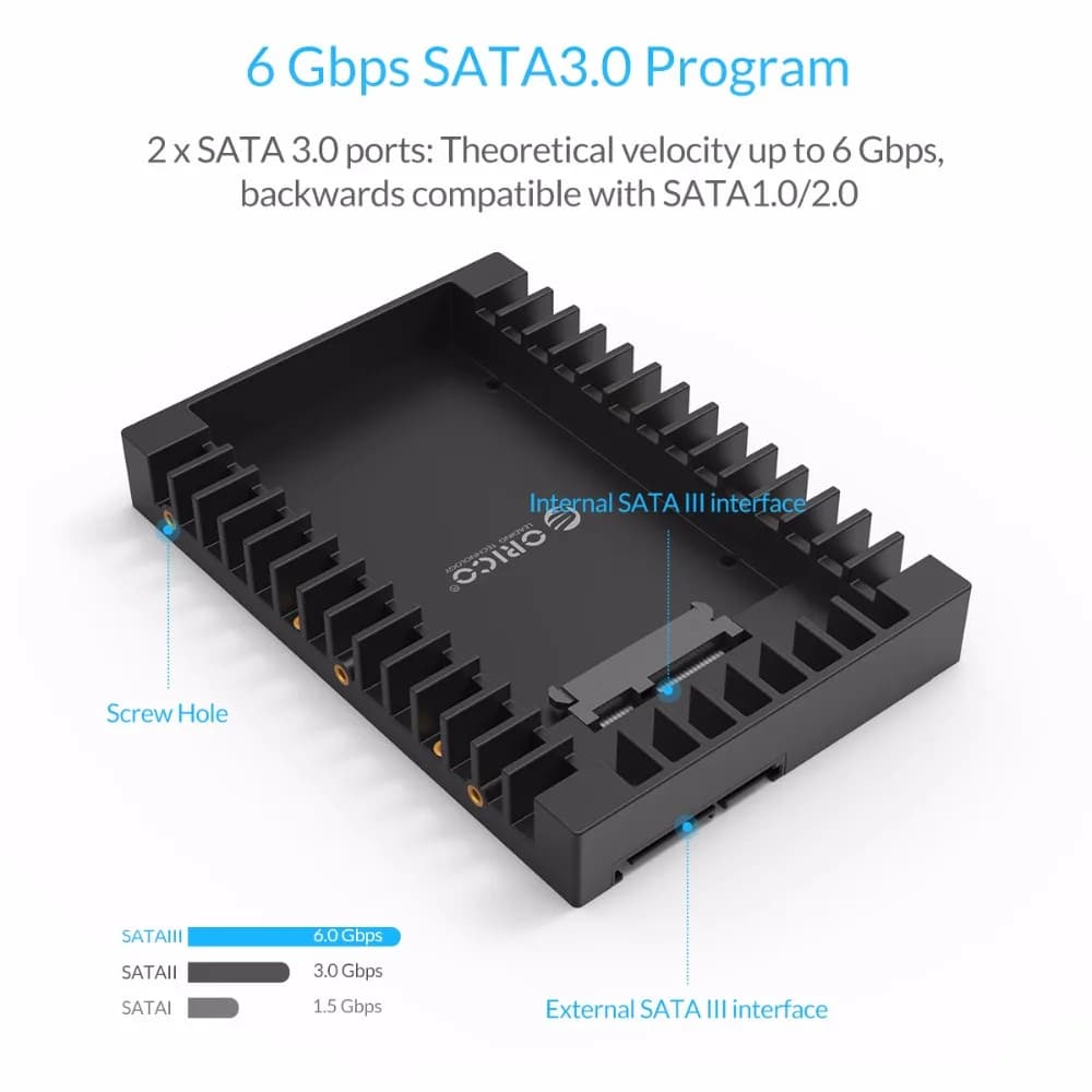 ORICO Hard Drive Caddy Support SATA 3.0 Support HDD and SSD 2.5 In 7mm 9.5mm 12.5mm Computer Accessories - 4