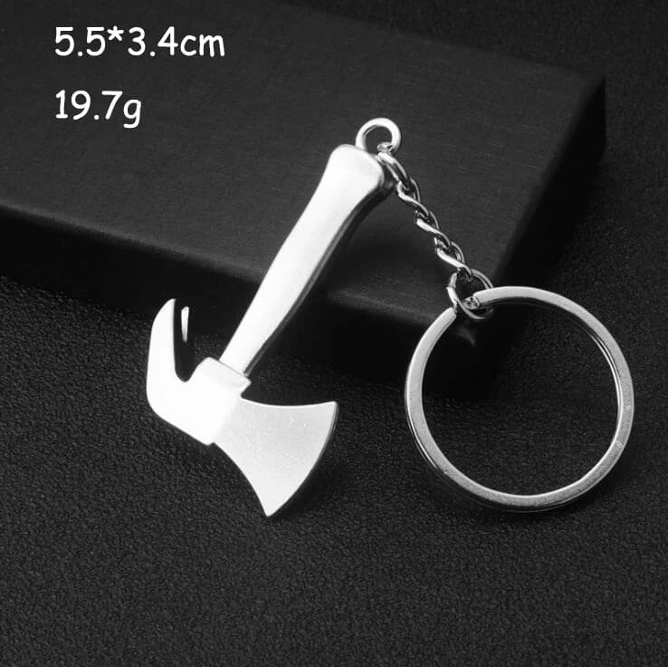 Keychains For Men Car Bag KeyRing Outdoor Combination Tool Portable Mini Utility Pocket Clasp Ruler Hammer Wrench Pliers Shovel - 3