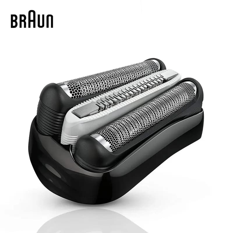 رأس ماكينة الحلاقة Braun 32B شفرة قاطعة كاسيت أسود شفرة استبدال لماكينة الحلاقة الكهربائية للرجال تناسب 3000s 3010s 3040s 3050cc 3070cc - 2