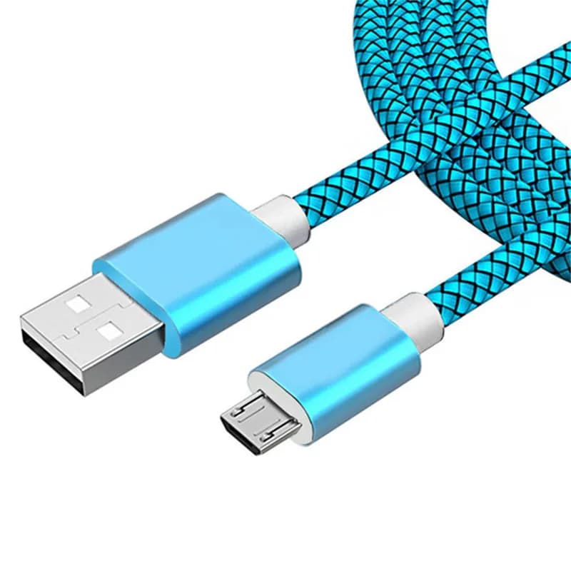 كابل شحن سريع Micro USB أصلي بطول 2 متر لهواتف Samsung Galaxy A3/A5/A7 2016 وJ3/J5/J7 2017 وS3/S4/S6/S7 Edge وNote 5 وJ2 - 6