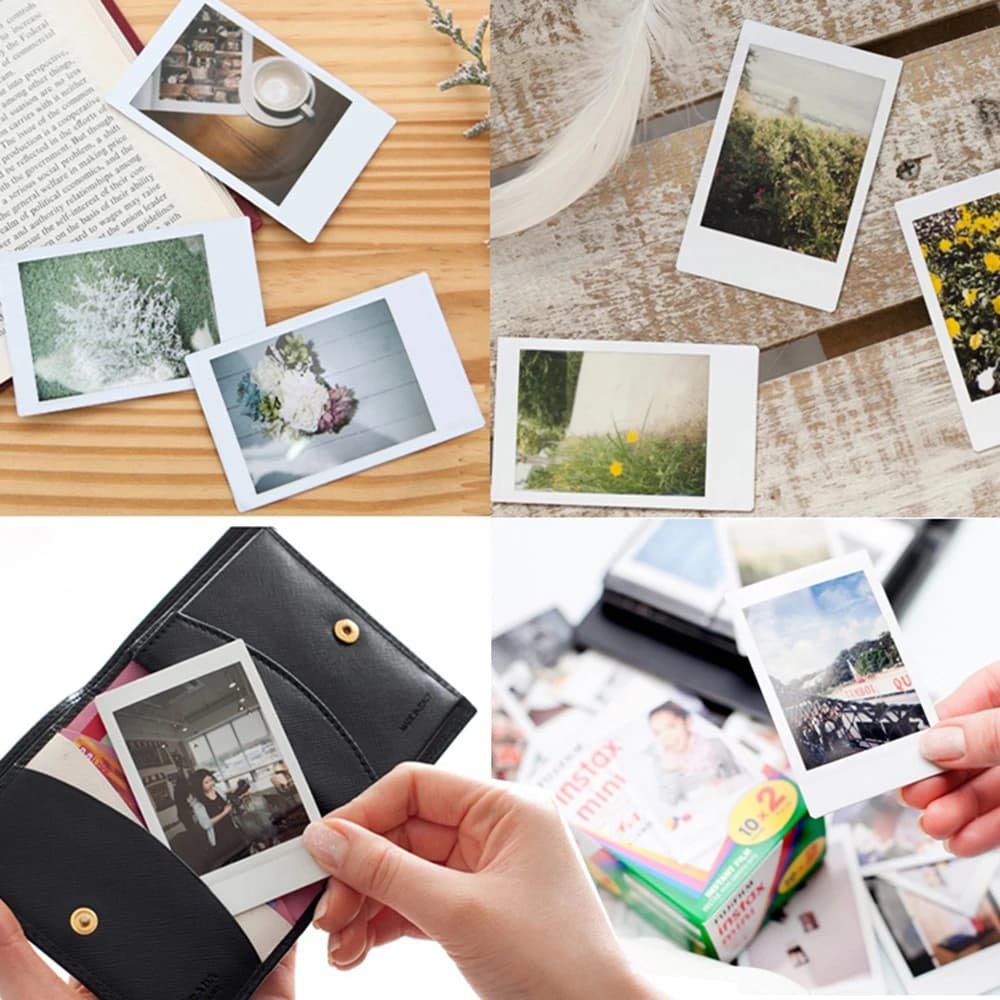 20-100 ورقة من أفلام Fuji Fujifilm Instax Mini 11 بحواف بيضاء، أوراق صور فورية 10-200 قطعة لكاميرات Mini 12 و9 و8 و7s و25 و50s - 2