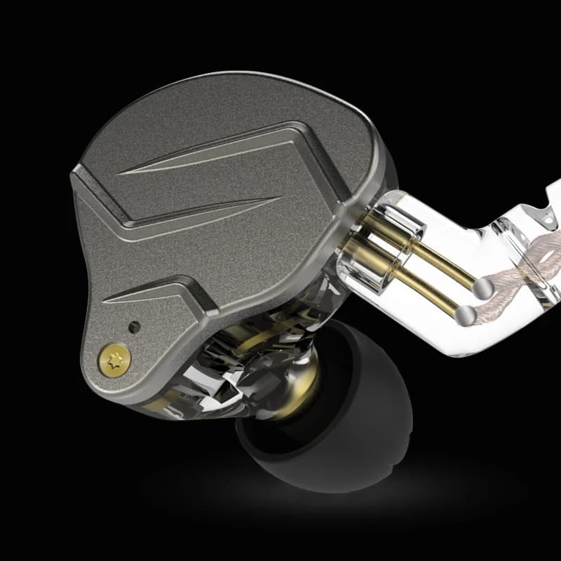 سماعات أذن KZ ZSN Pro بتقنية هايبرد 1BA+1DD، باس HIFI، سماعات أذن معدنية، سماعات بلوتوث رياضية مع إلغاء الضوضاء - 3