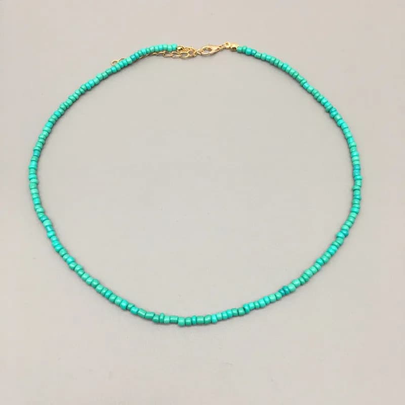 Beaded Simple Seed Beads Strand Necklace Women String Short women Necklace Jewelry Chokers Necklace Gift necklaces for women - 5
