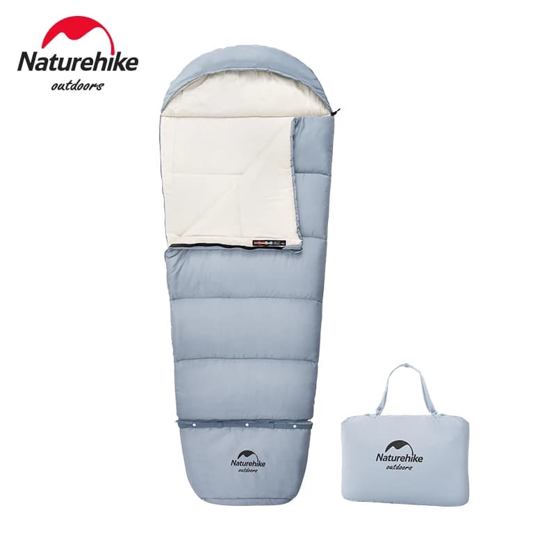 كيس نوم للأطفال من Naturehike قابل للوصل مناسب للتخييم والمشي لمسافات طويلة دافئ على شكل مومياء - 2