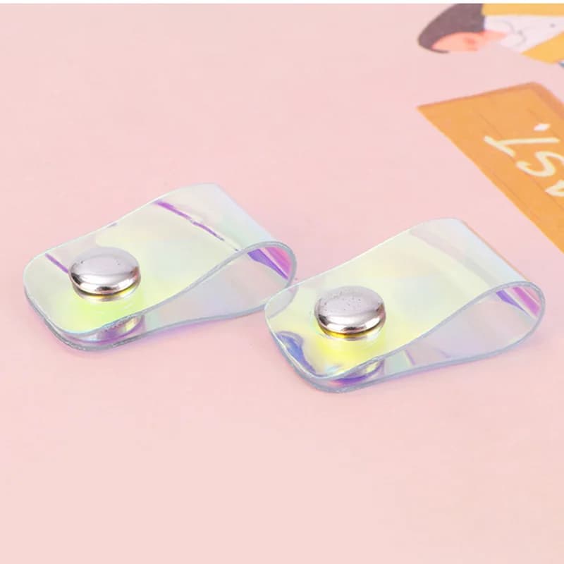 إكسسوارات سفر ليزر شفافة ملف كابلات واقي سماعات حامل هاتف USB منظم إبزيم إكسسوارات منظم حزمة - 4