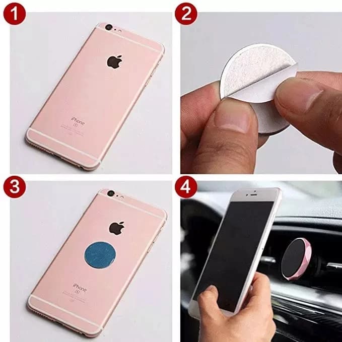 1pcs/3pcs/5pcs/10pcs Holder For Your Mobile Phone Metal Plate Magnetic Holder Suitable For Magnetic Car Phone Holder Metal Plate - 4