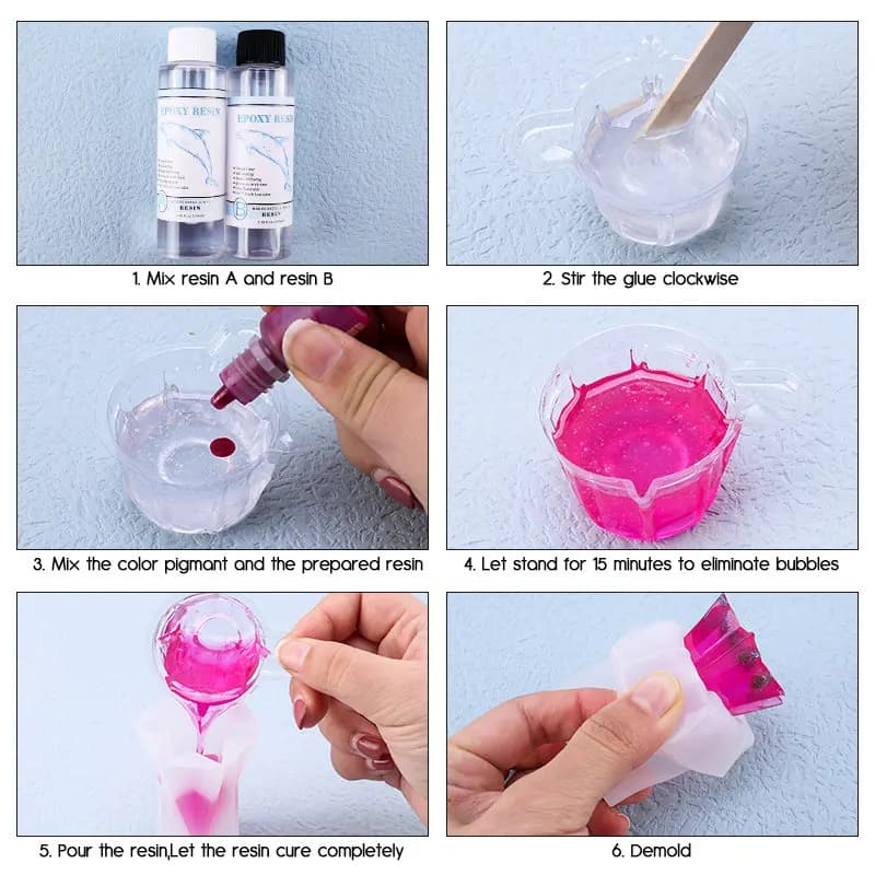 Epoxy Resin Supplies Resin Pigment Kit Liquid Colorant Dye Powder Filling Material for Art Crafts DIY Jewelry Making Accessories - 3