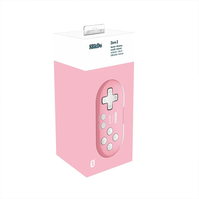 8BitDo Zero 2 وحدة تحكم صغيرة بلوتوث جيمباد متوافقة مع نينتندو سويتش بي سي ويندوز أندرويد ماك أو إس - 4