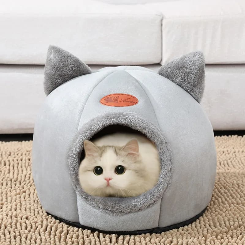 New Deep Sleep Comfort In Winter Cat Bed Iittle Mat Basket Small Dog House Products Pets Tent Cozy Cave Nest Indoor Cama Gato - 2
