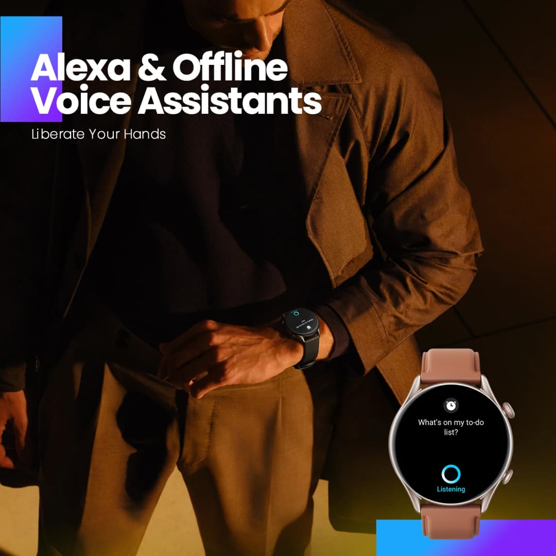 ساعة ذكية Amazfit GTR 3 Pro مقاس 46 ملم مع مساعد Alexa وGPS مدمج - 2