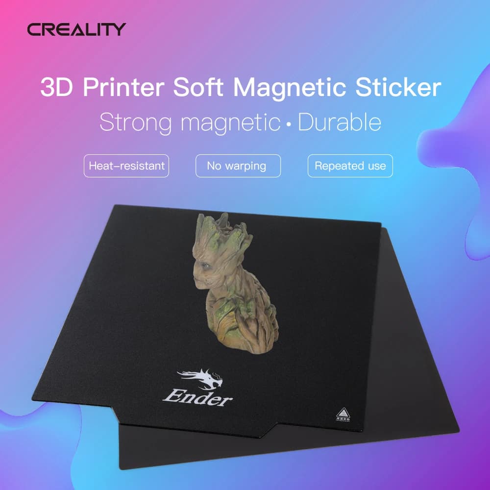 مجموعة منصة طباعة غطاء سرير ساخن سطح بناء قابل للإزالة مغناطيسي مرن للغاية رسمي من Creality Ender 3 - 2