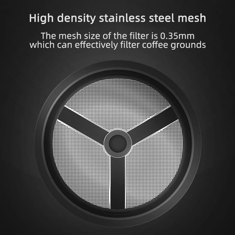 TIMEMORE French press coffee press,Coffee Maker Tea Maker,450ml,15 Ounce,high density stainless steel mesh heat resistant glass - 6