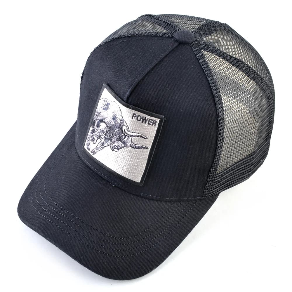 K Baseball Caps Men Snapback Hip Hop Trucker Cap With Embroidery Bull Patch Four Seasons Breathable Mesh Trucker Hat For Women - 3
