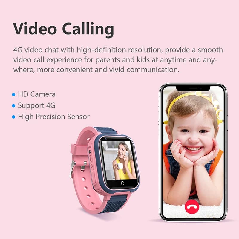 LT21 4G ساعة ذكية للأطفال لتحديد المواقع واي فاي مكالمة فيديو SOS IP67 مقاوم للماء الطفل Smartwatch شاشة كاميرا تعقب الموقع ساعة الهاتف - 3