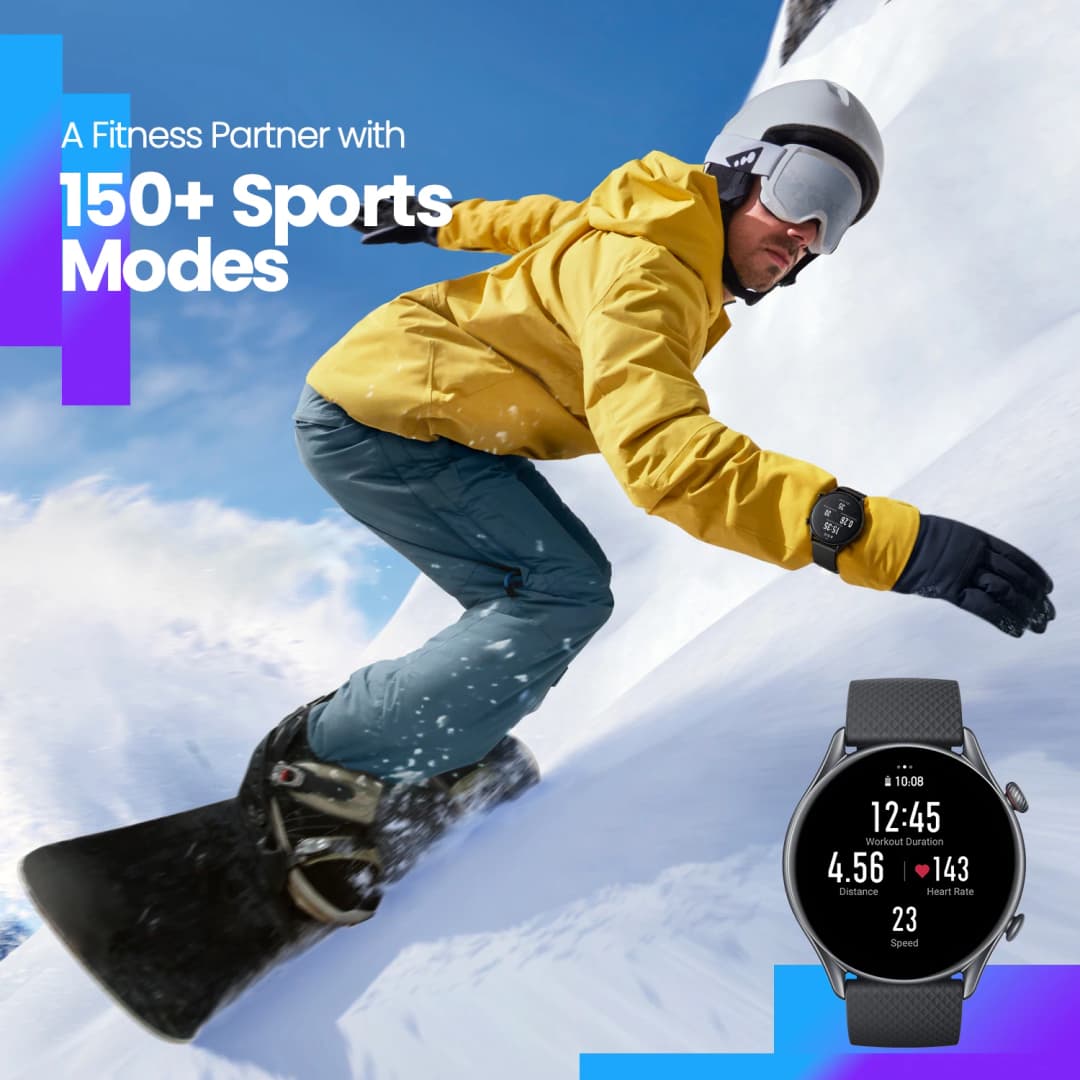 ساعة ذكية Amazfit GTR 3 Pro مقاس 46 ملم مع مساعد Alexa وGPS مدمج - 5