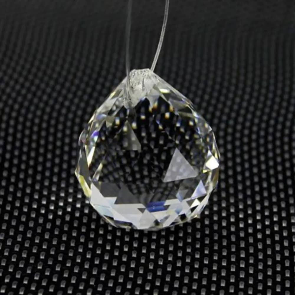 2/3/4/5/6cm Clear Glass Crystals For Chandeliers Faceted Hanging Ball Crystal Drops For Chandelier Parts For Home Decoration - 2