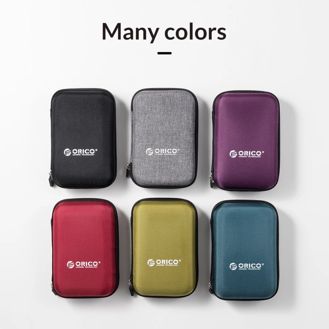 ORICO 2.5 Inch HDD Box Bag Case Portable Hard Drive Bag for External Portable HDD hdd box case storage Protection Black/Red/Blue - 6
