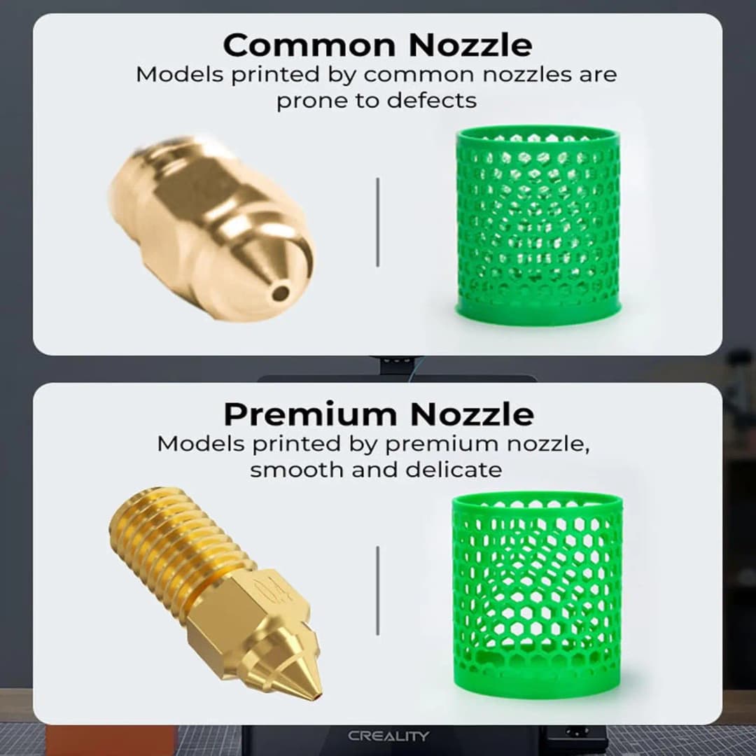 مجموعة فوهات Creality Ender 3 V3 SE مقاومة لدرجات الحرارة العالية مع غطاء سيليكون لـ Ender 5 S1/Ender 7 - 3
