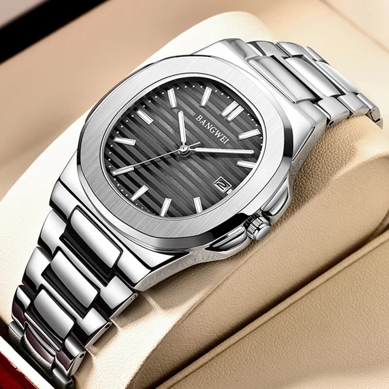 LIGE 2024 New Fashion Square Watches For Women Top Brand Luxury Women's Bracelet Watch Casual Waterproof Date Quartz Chronograph - 3