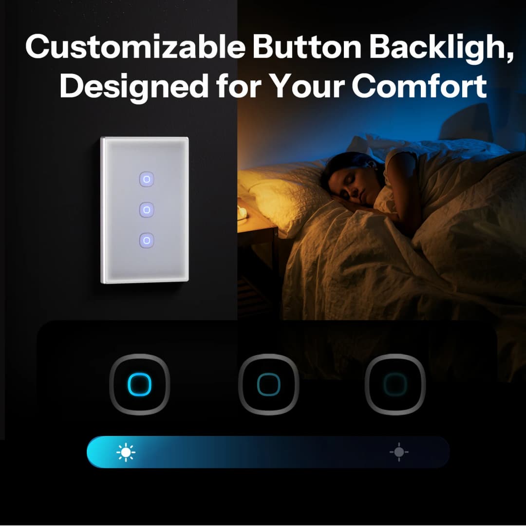 SONOFF TX Gen2 US Smart Touch Wall Switch T6 120 Matter Detach Relay Adjustable Night Switch Locator Apple Ecosystem Compatible - 5