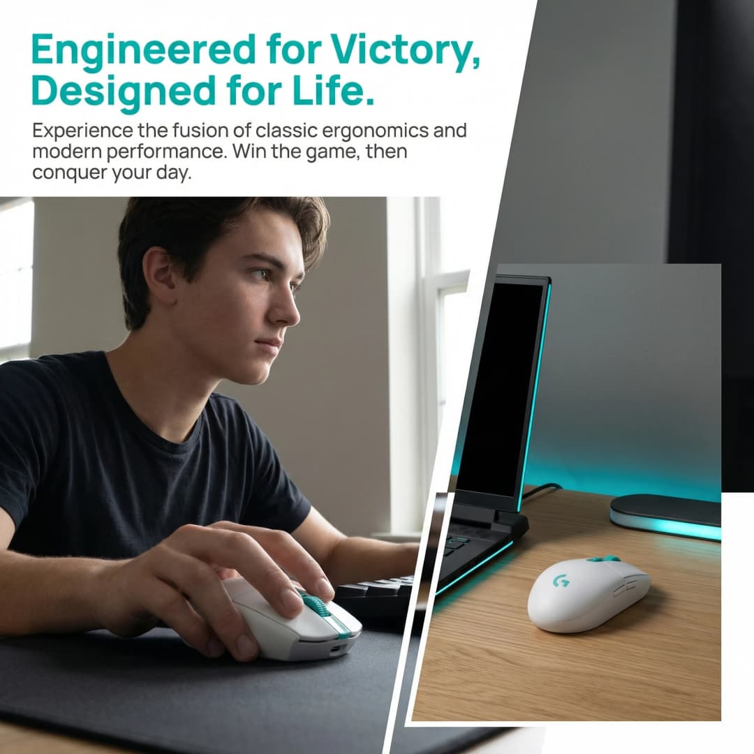 Logitech (G) G304X wireless gaming mouse with charging cable 57 grams lightweight dual-mode 6-key macro programming one click co - 2