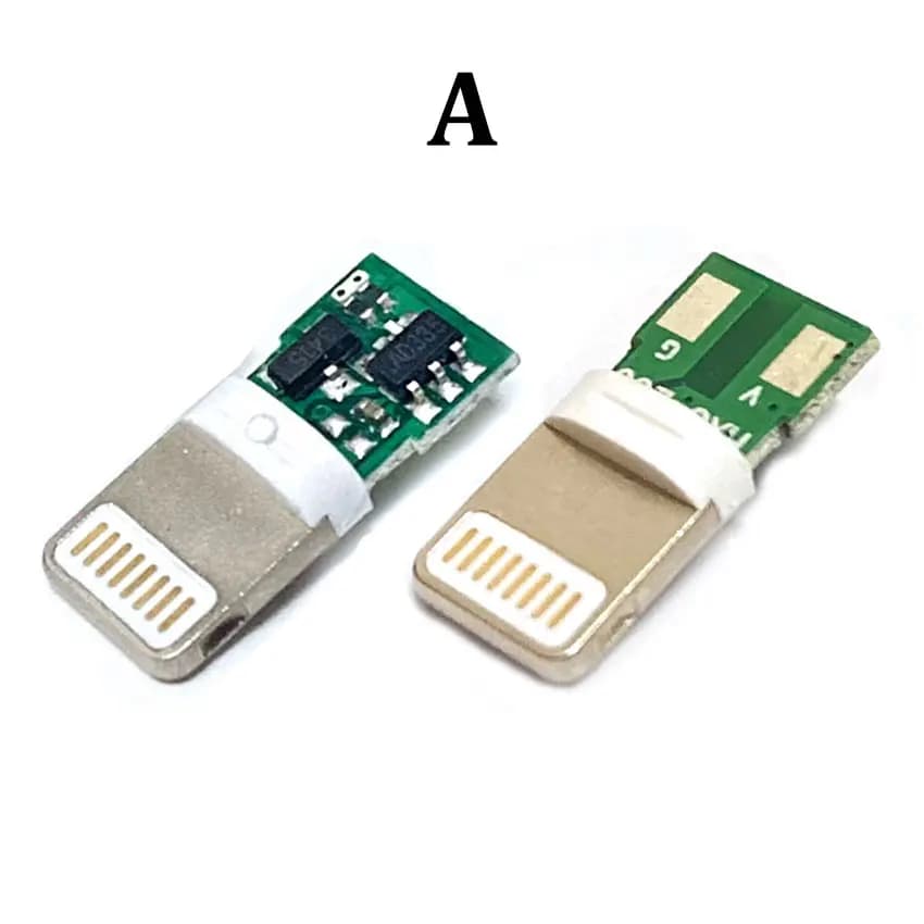 مجموعة 1 وصلة ذكر USB مع موصل لوحة الرقائق منفذ شحن سريع مع خط لحام DIY كابل بيانات لـ Iphone - 2