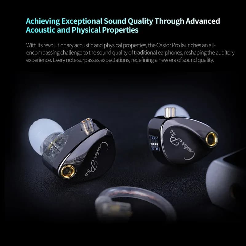 KZ Castor PRO in Ear Earphones Dynamic High-end Tunable Earbuds HiFi Sound Quality Bass Headsets Music Game Headphones IEMs - 4