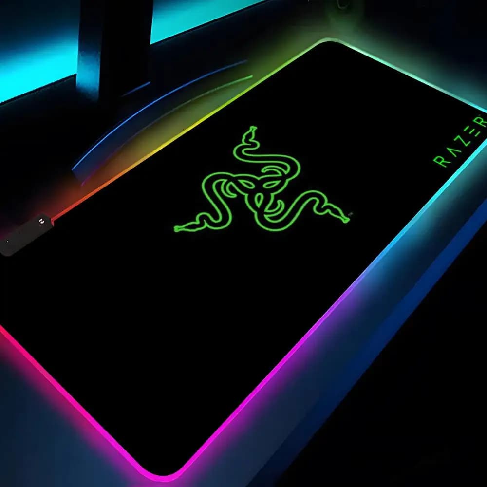 لوحة ماوس Razer XXL RGB إكسسوارات ألعاب HD للاعبين كبيرة إضاءة LED لوحات ماوس سجادة كمبيوتر شخصي مع إضاءة خلفية - 3
