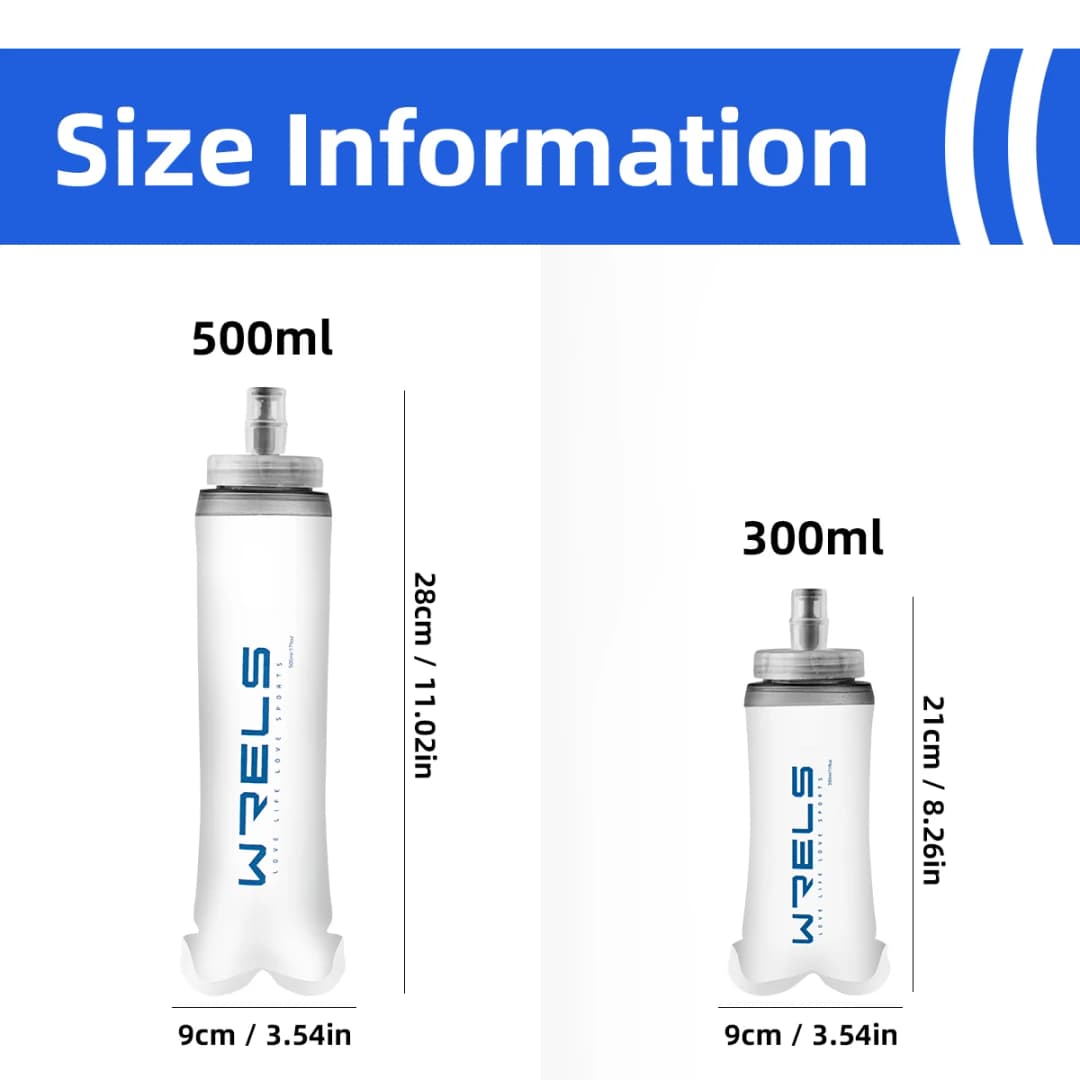 1pc New Large Caliber Soft Water Bottle Collapsible Convenient Sports Water Bottle for Cycling,Hiking,Trail,Running,Fitness - 2