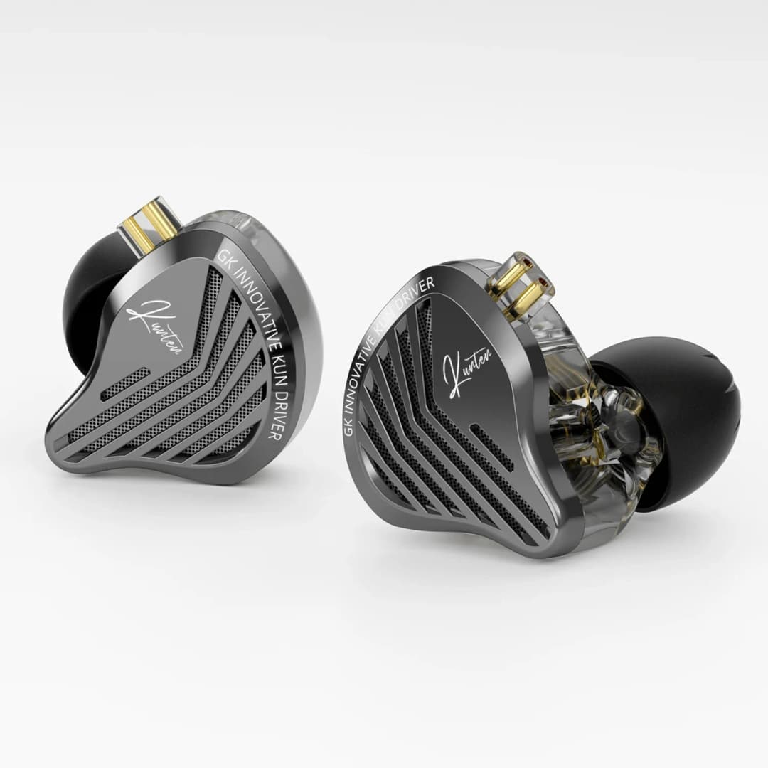 سماعات أذن Kz Gk Kunten 1DD ديناميكية هاي فاي IEMs مع كابل قابل للفصل 2pin من المعدن لعشاق الألعاب والصوتيات - 2