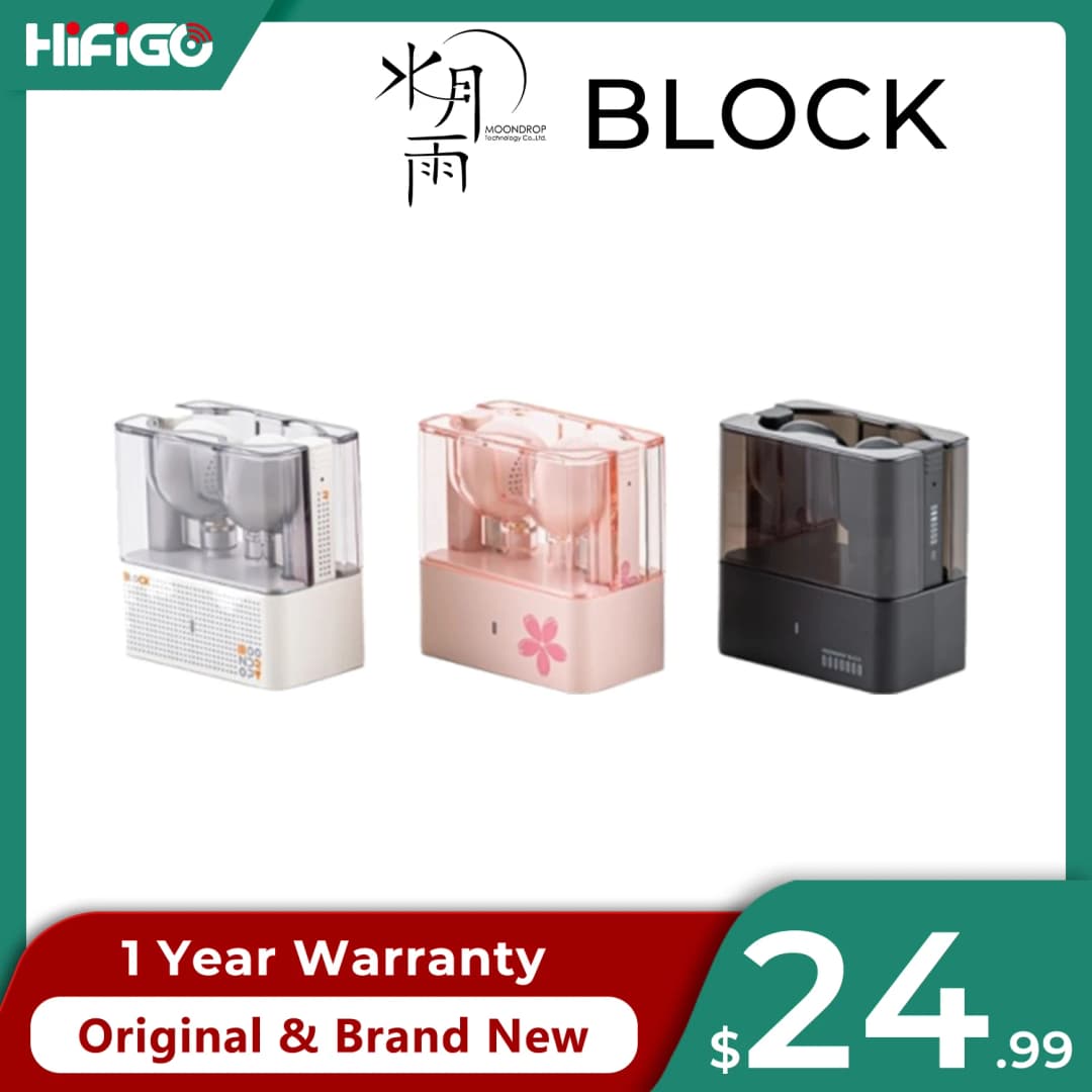 سماعات أذن MOONDROP Block Flathead TWS، 13 ملم، مشغل ديناميكي معزز للصوت الجهير، بلوتوث، ميكروفون مزدوج، مكالمات عالية الدقة، تحكم باللمس