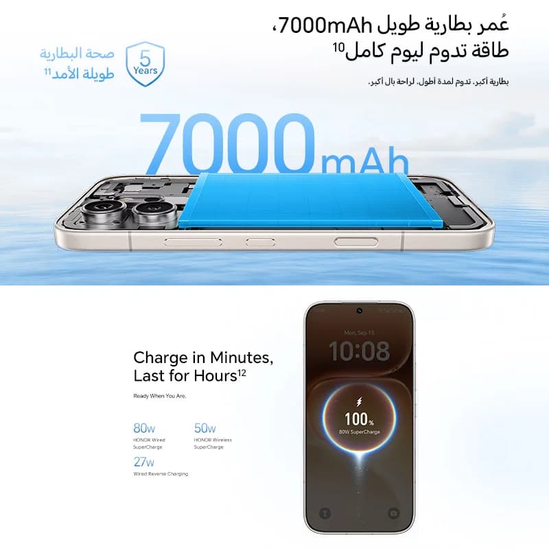 New Global Version HONOR 600 Pro 5G 12GB+512GB 6.57'' 120Hz AMOLED Screen 200MP Main Camera 7000mAh 80W SuperCharge - 3