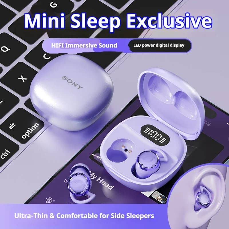 Original Sony X62 Pro Sleep Earbuds Tiny Headphone Sport Stereo Bluetooth Earphone Hidden Noise Cancelling Wireless Headset - 4