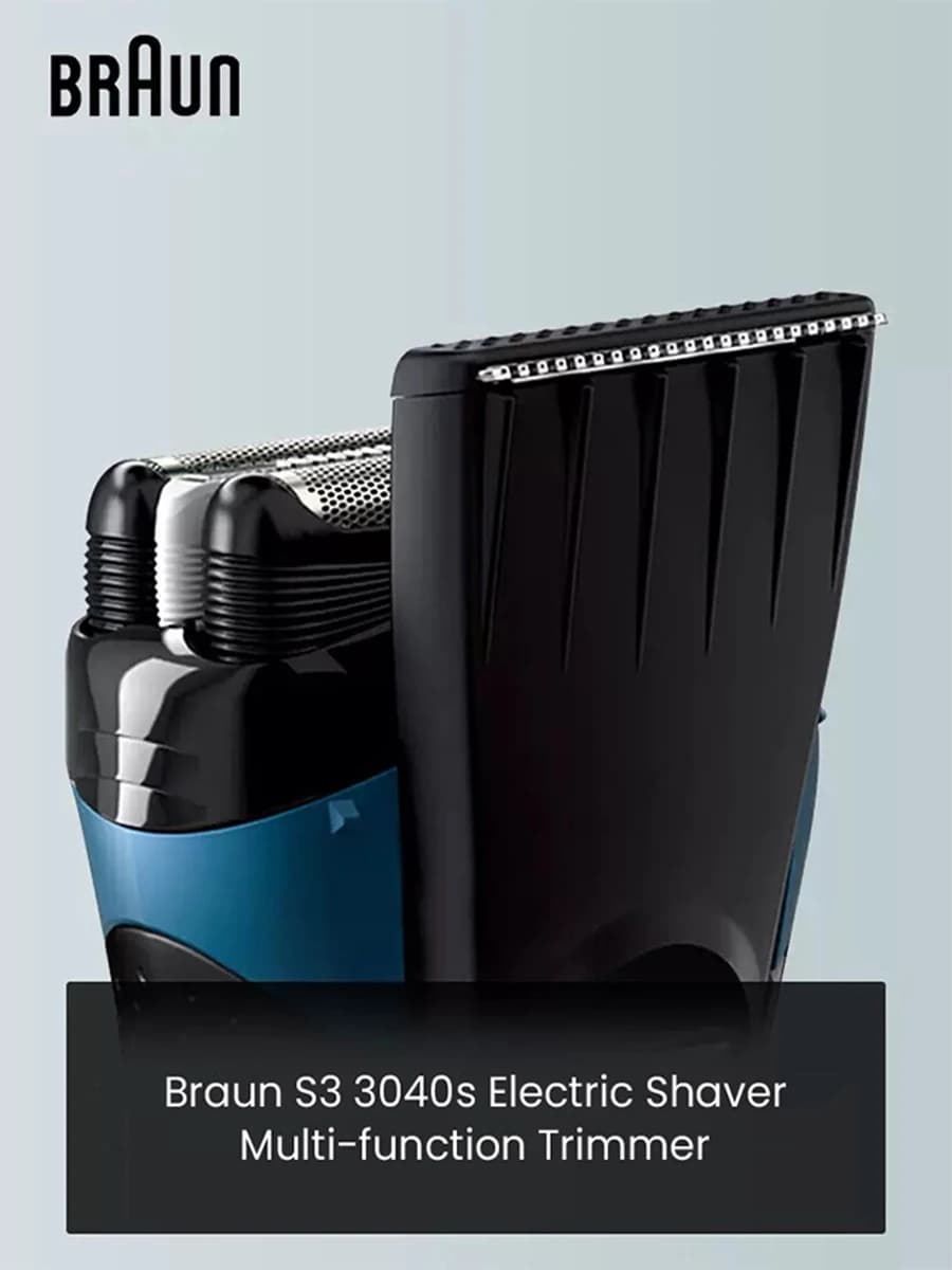 Braun Series 3 ProSkin Electric Razor, 3 Floating Blades, Precision Trimmer, 100% Waterproof, Cordless Rechargeable Shaver for M - 4