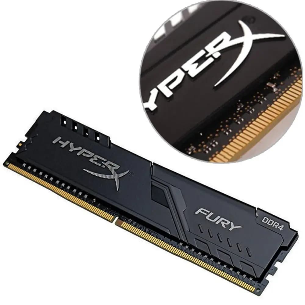 ذاكرة Kingston DDR4 لسطح المكتب، ذاكرة كمبيوتر للألعاب 4 جيجابايت و8 جيجابايت و16 جيجابايت، ترددات 3200 ميجاهرتز و2666 ميجاهرتز و2400 ميجاهرتز و2133 ميجاهرتز، أداء عالي DIMM - 2