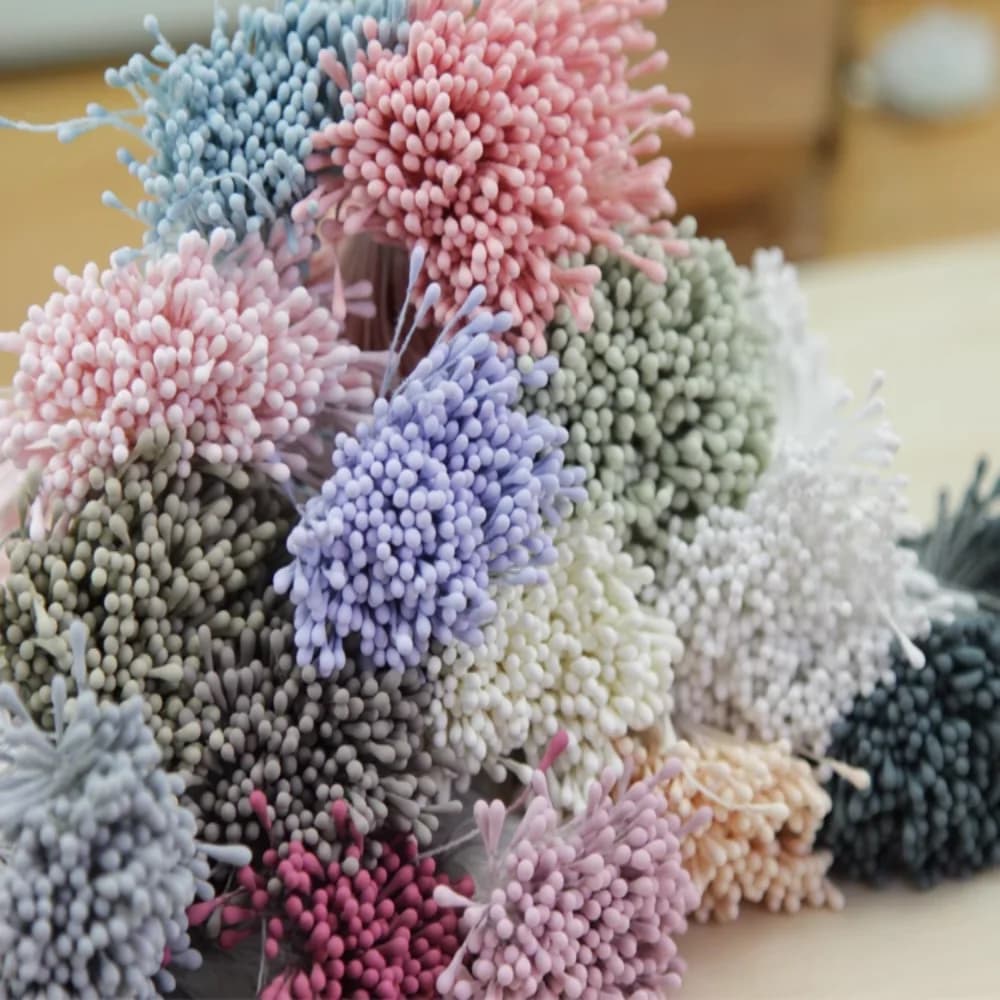 360pcs 2mm Artificial Flower Stamen Mini Pearl Floral Pistil For Wedding Party Home Garden Decoration DIY Fake Plant Accessories - 4