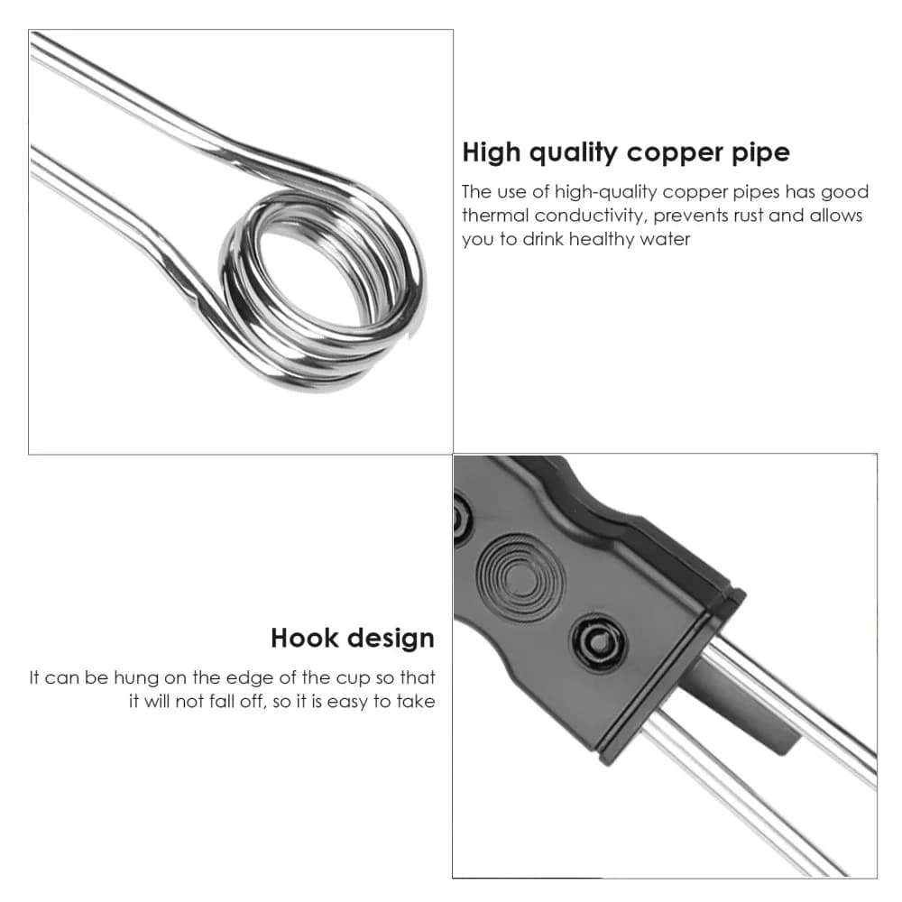 Portable 12V 24V Car Immersion Heater Portable High Quality Safe Warmer Fashion Durable Auto Electric Tea Coffee Water Heater - 4