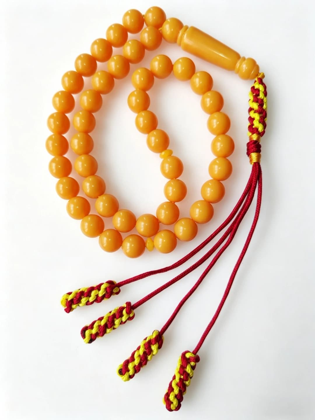 Handmade Mixed Color Tassel Islamic Tasbih 45 Transparent Beads Middle Eastern Prayer Beads