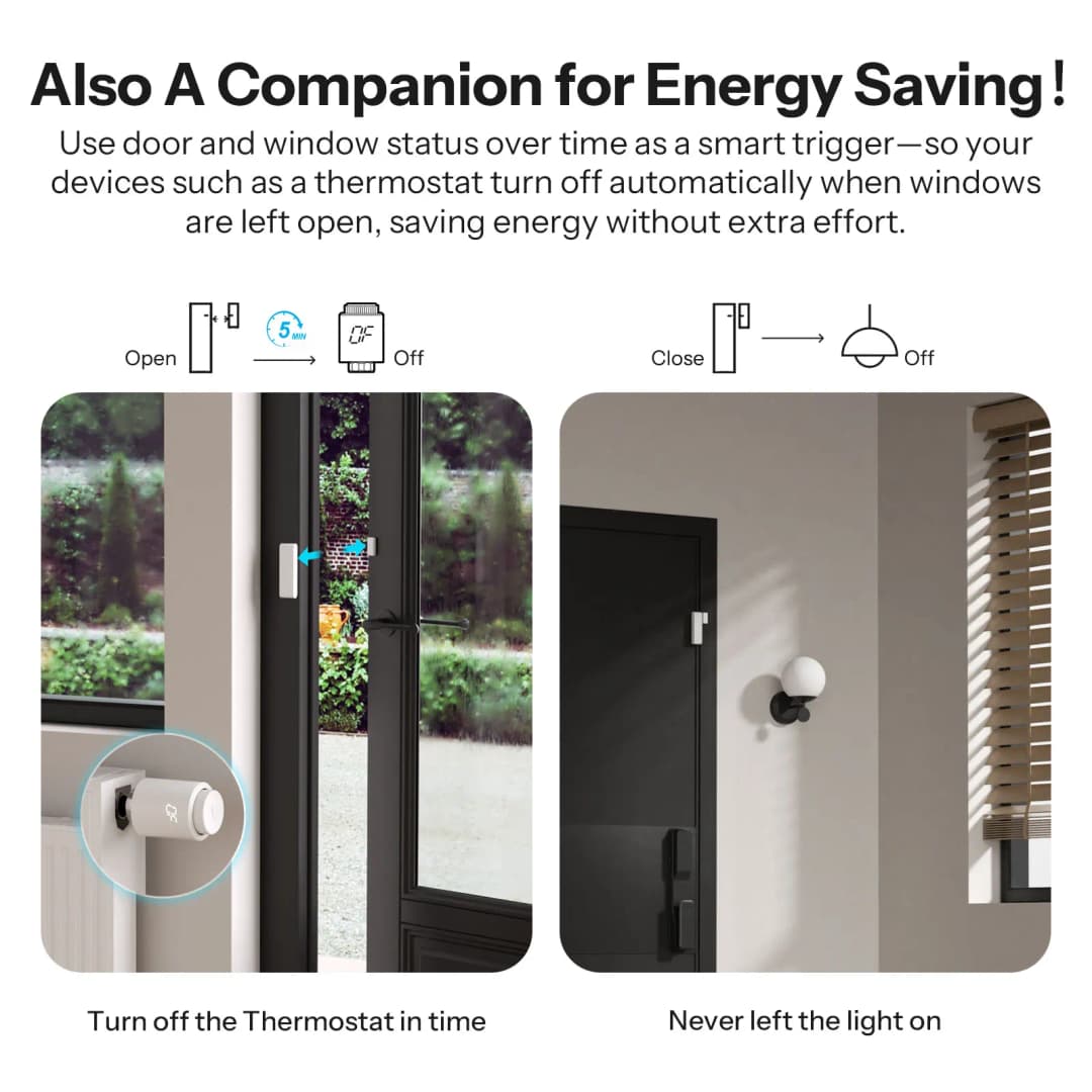 SONOFF SNZB-04PR2 SenseGuard مستشعر باب/نافذة Zigbee أمان نشط مع تنبيهات التلاعب متوافق مع Apple Home عبر جسر Matter - 4