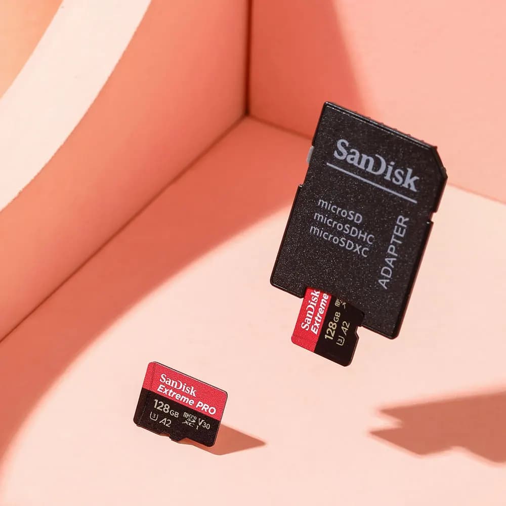 بطاقة ذاكرة SanDisk V30 Micro SD Extreme PRO بسعة 32 جيجابايت و64 جيجابايت و128 جيجابايت و256 جيجابايت و512 جيجابايت و1 تيرابايت، UHS-I، بطاقة TF بسرعة 200 ميجابايت/ثانية، C10 U3 4K لكاميرا Steam Deck