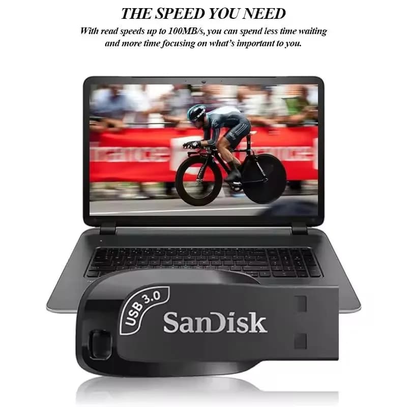 محرك أقراص فلاش SanDisk SDCZ410 Ultra Shift USB 3.2 سعات 32 جيجابايت 64 جيجابايت 128 جيجابايت ذاكرة محمولة للكمبيوتر ذاكرة أصلية U Disk - 4