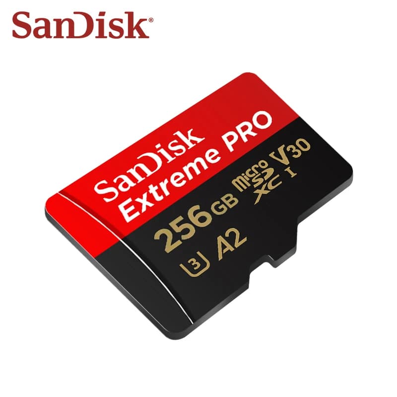 بطاقة ذاكرة SanDisk Extreme PRO microSDXC UHS-I، V30 A2، بطاقة Micro SD بسعة 32 جيجابايت و64 جيجابايت و128 جيجابايت و256 جيجابايت و512 جيجابايت و1 تيرابايت، بسرعة تصل إلى 200 ميجابايت/ثانية، بطاقة TF - 4