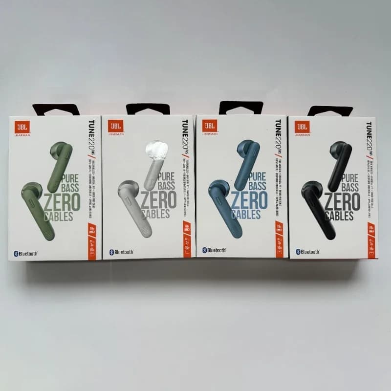 JBL Tune 220TWS بلوتوث ستريو عاربودس مع صوت باس، ميكروفون تقليل الضوضاء JBL T220 tws - 2