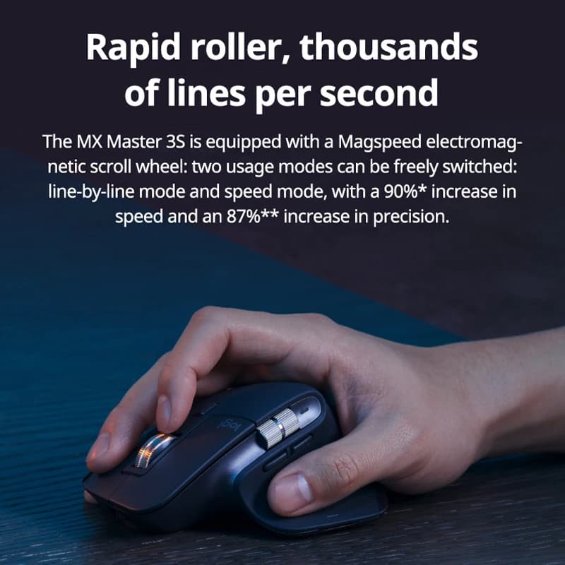 مجموعة Logitech MX Keys S مع ماوس MX Master 3S، لوحة مفاتيح مضاءة لاسلكية، بلوتوث متعدد الأجهزة، مجموعة مكتبية مريحة - 6