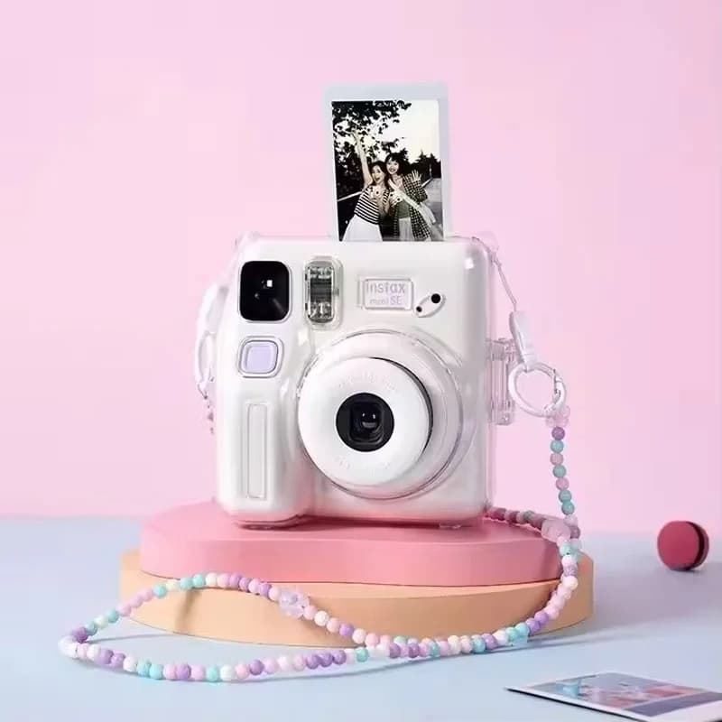 Fujifilm Instax Mini SE Mini 7 + Instant Camera Film Cam Auto-focusing Wrist Strap Birthday Gift for Girls New Year Festival - 3